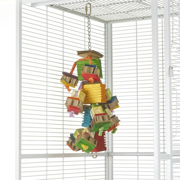 Boredom Breaker Groovy Blocks Bird Toy