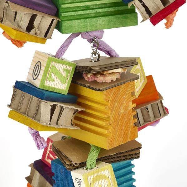 Boredom Breaker Groovy Blocks Bird Toy