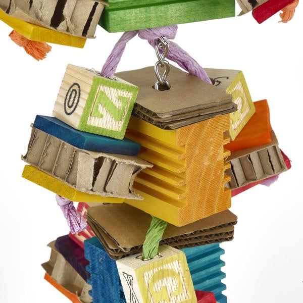 Boredom Breaker Groovy Blocks Bird Toy