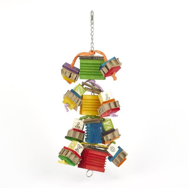 Boredom Breaker Groovy Blocks Bird Toy