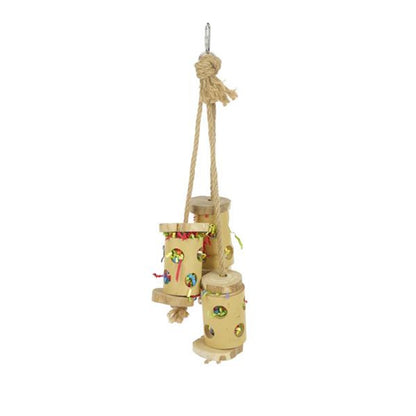 Boredom Breaker Bamboo Forage Trio Bird Toy
