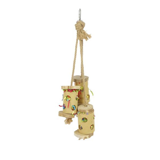 Boredom Breaker Natural Bamboo Forage Trio Bird Toy