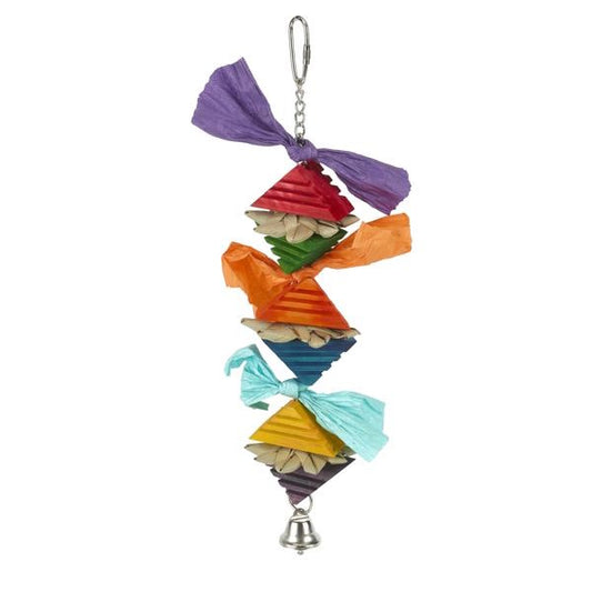 Boredom Breaker Groovy Pyramid Party Bird Toy