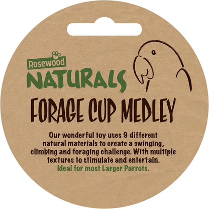 Rosewood Naturals Forage Cup Medley Bird Toy