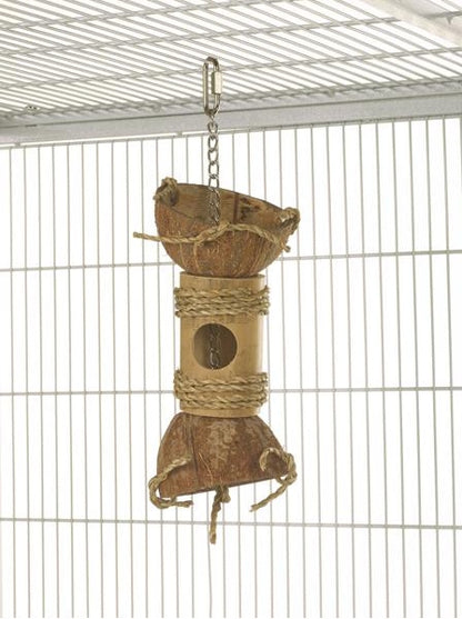 Rosewood Naturals Coco Bamboo Interactive Foraging Toy