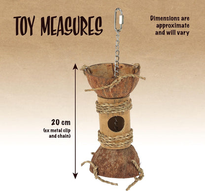 Rosewood Naturals Coco Bamboo Interactive Foraging Toy