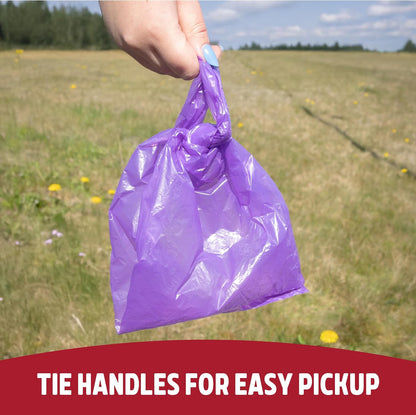 Rosewood Dog Poo Bags With Handles Easy Clean Jumbo Roll 100pcs