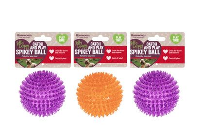 Rosewood Catch & Play Spikey Ball Assorted Colours