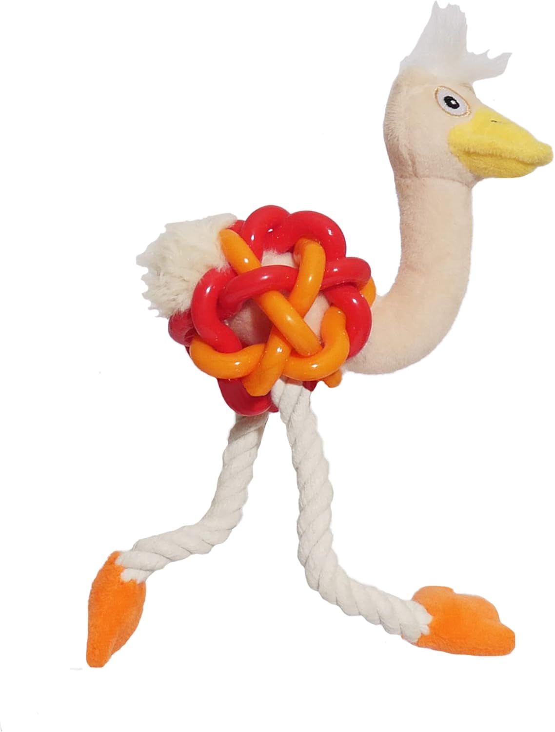 Jolly Doggy Tough Multi Textured Ostrich Large