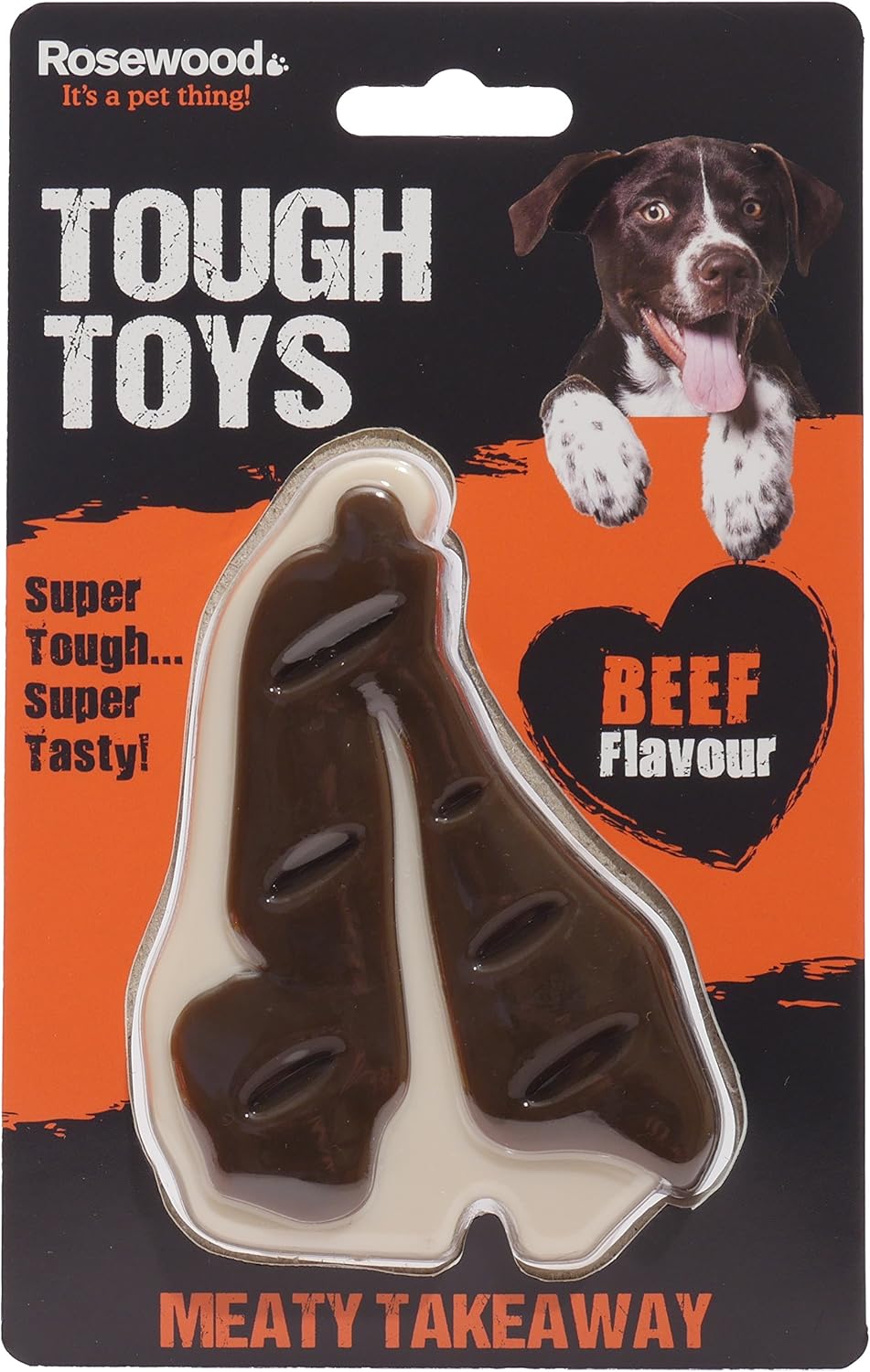 Rosewood Tough Toys Meaty Beef Steak Small