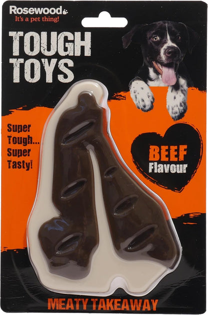 Rosewood Tough Toys Meaty Beef Steak Large