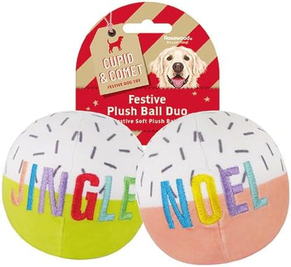 Rosewood Festive Plush Ball Duo 2pc