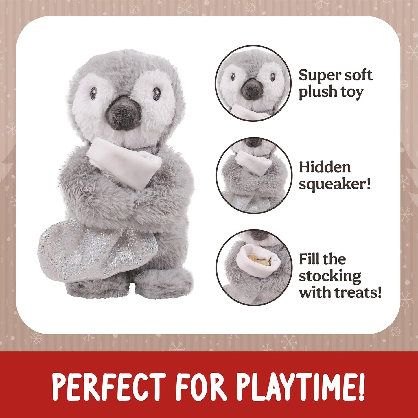 Rosewood Prancer Penguin Soft Toy