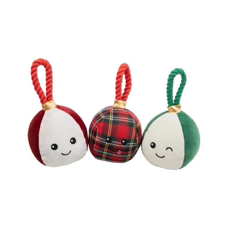 Cupid & Comet Bauble Buddies Squeaky Dog Toys Assorted Design
