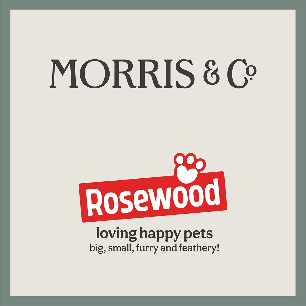 Morris & Co Bower Print Square Dog Bed Small
