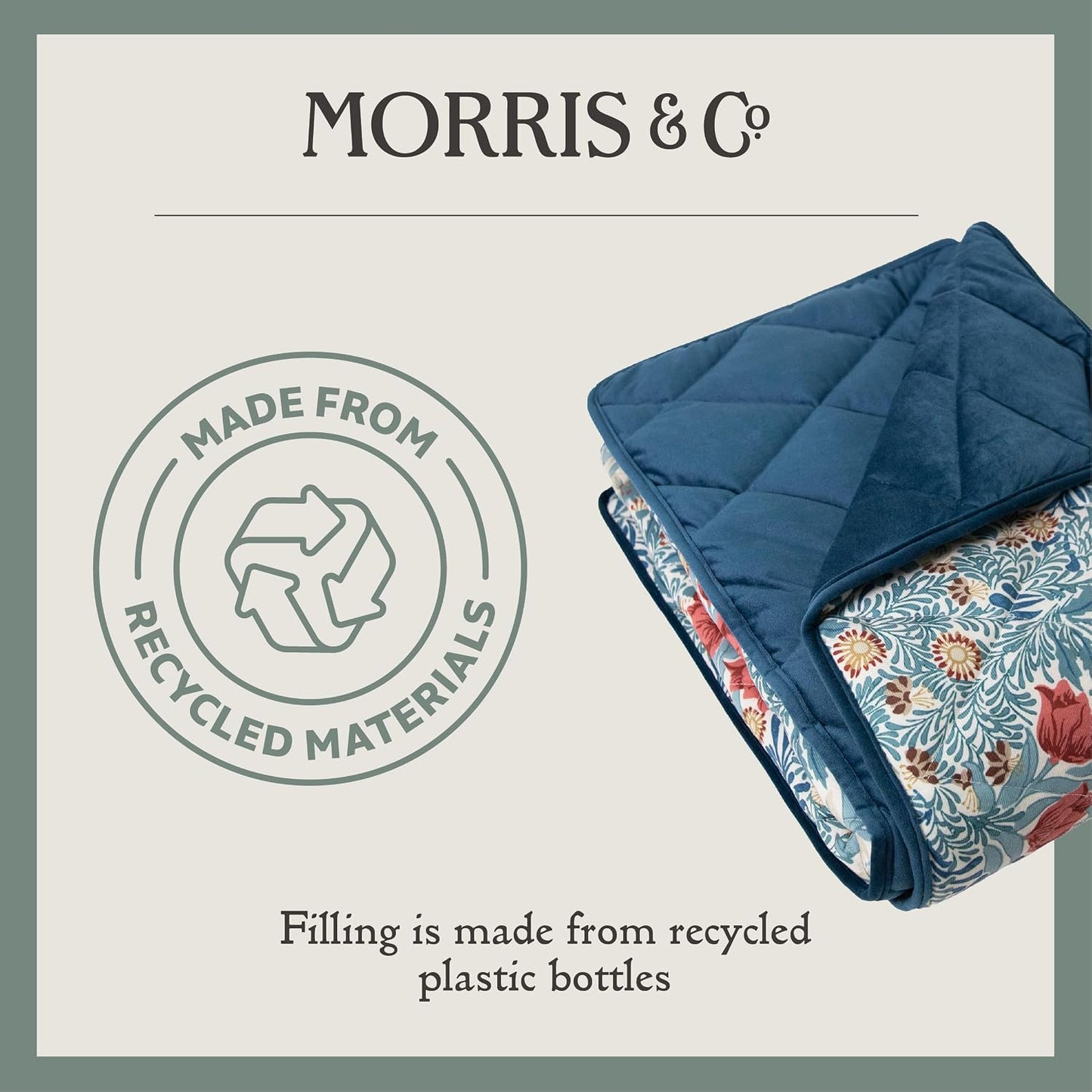 Morris & Co Bower Print Pet Luxury Throw Blanket