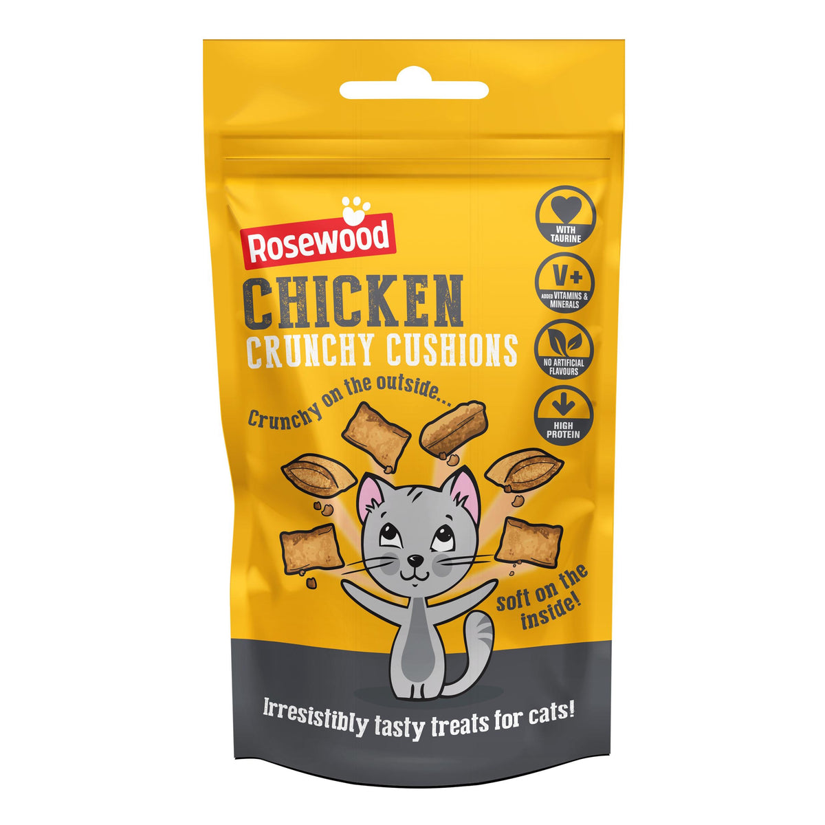 Rosewood Chicken Cushion Delicious Cat Treats 60g