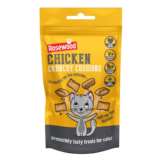 Rosewood Chicken Cushion Delicious Cat Treats 60g
