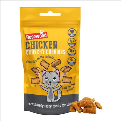 Rosewood Chicken Cushion Delicious Cat Treats 60g