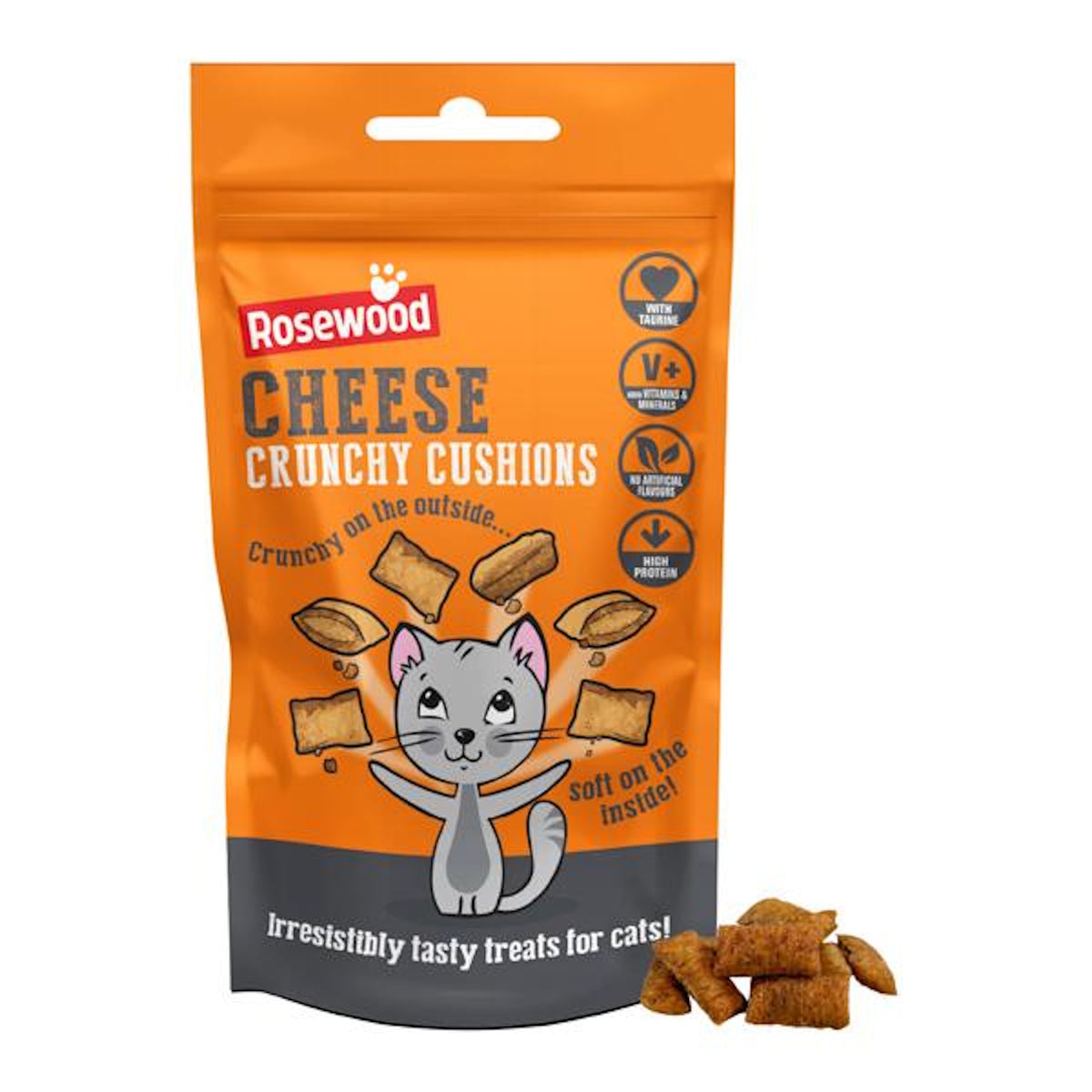 Rosewood Cheese Cushion Delicous Cat Treats 60g