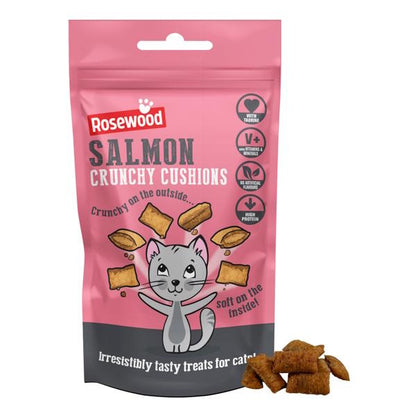 Rosewood Salmon Cushion Delicous Cat Treats 60g