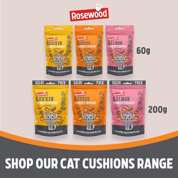 Rosewood Salmon Cushion Delicous Cat Treats 60g