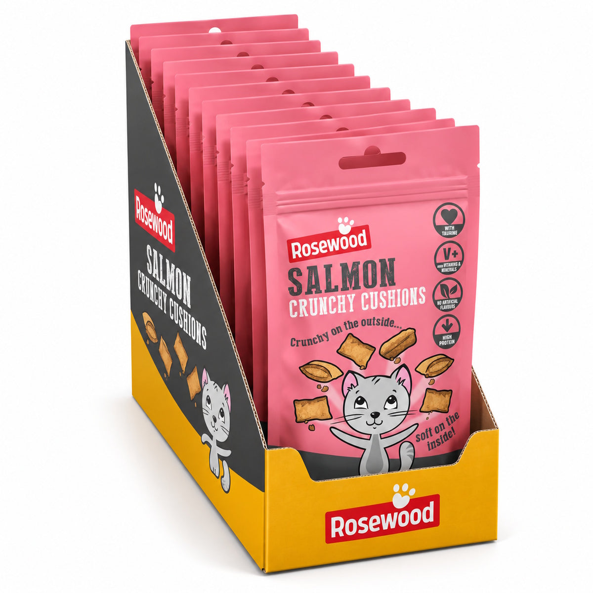 Rosewood Salmon Cushion Delicous Cat Treats 60g