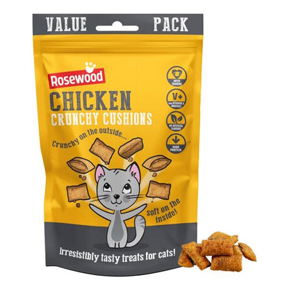 Rosewood Chicken Crunchy Cushions Cat Treats Value Pack 200g