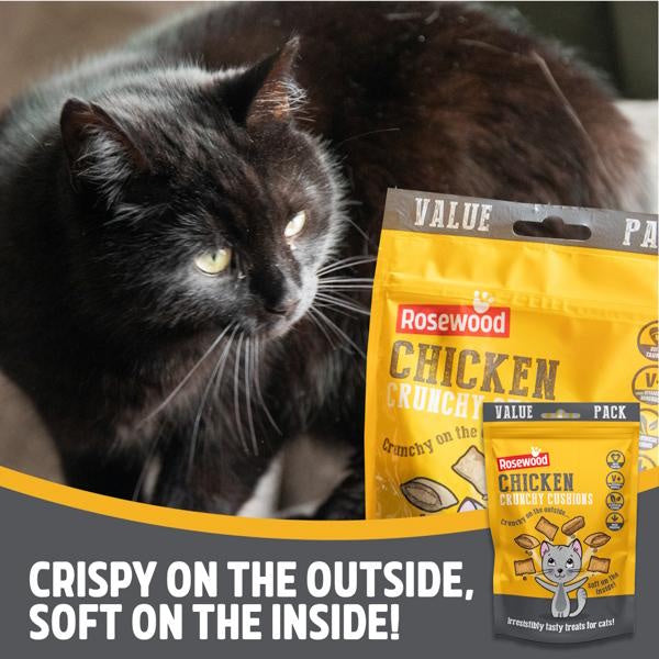 Rosewood Chicken Crunchy Cushions Cat Treats Value Pack 200g
