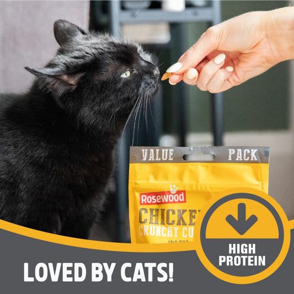 Rosewood Chicken Crunchy Cushions Cat Treats Value Pack 200g