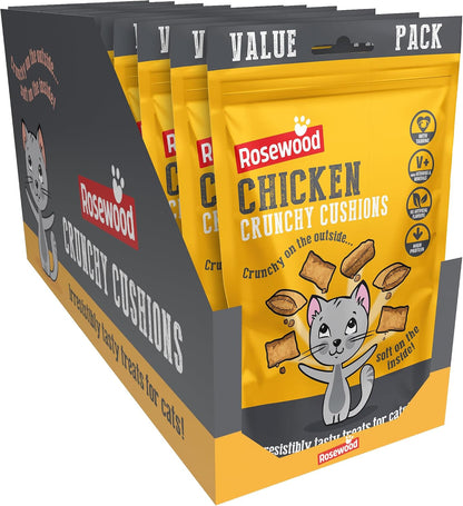 Rosewood Chicken Crunchy Cushions Cat Treats Value Pack 200g