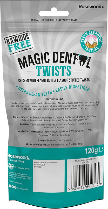 Rosewood Magic Dental Twist 4 Pc 120g
