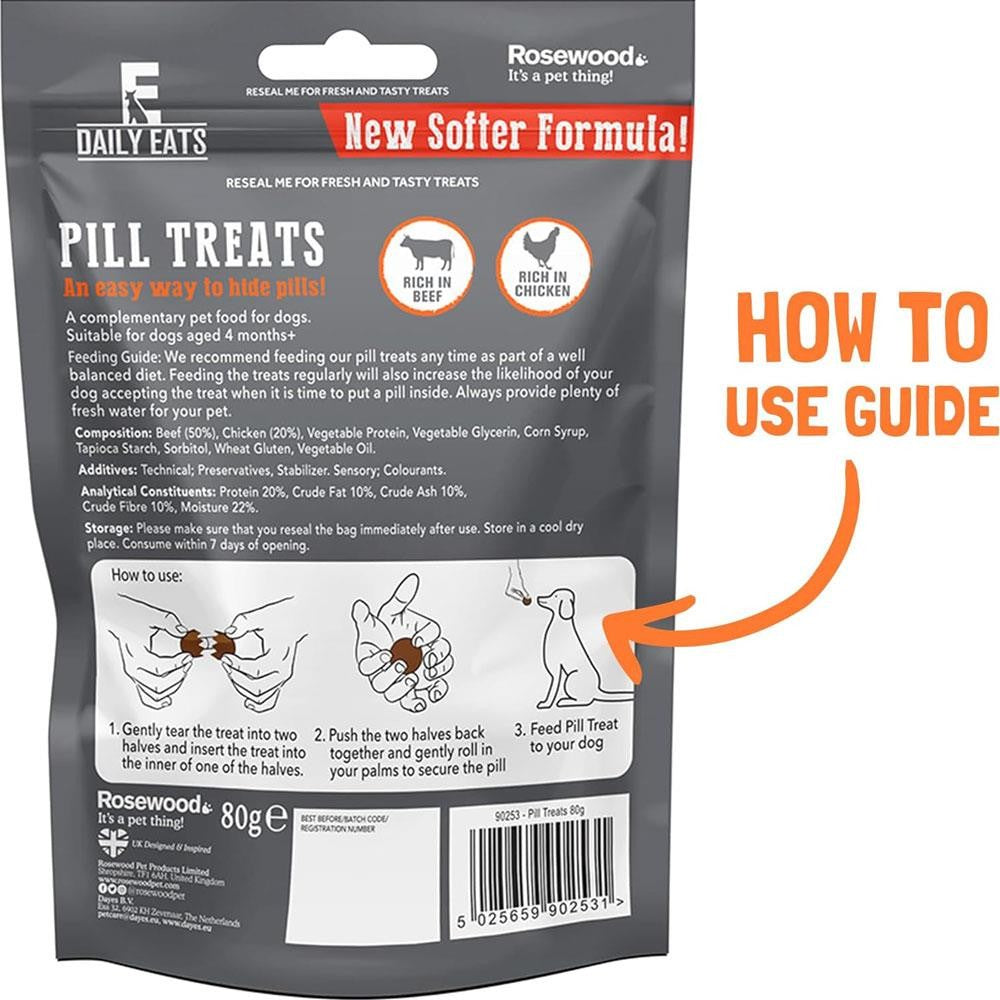 Rosewood Beef & Chicken Dog Pill Treats