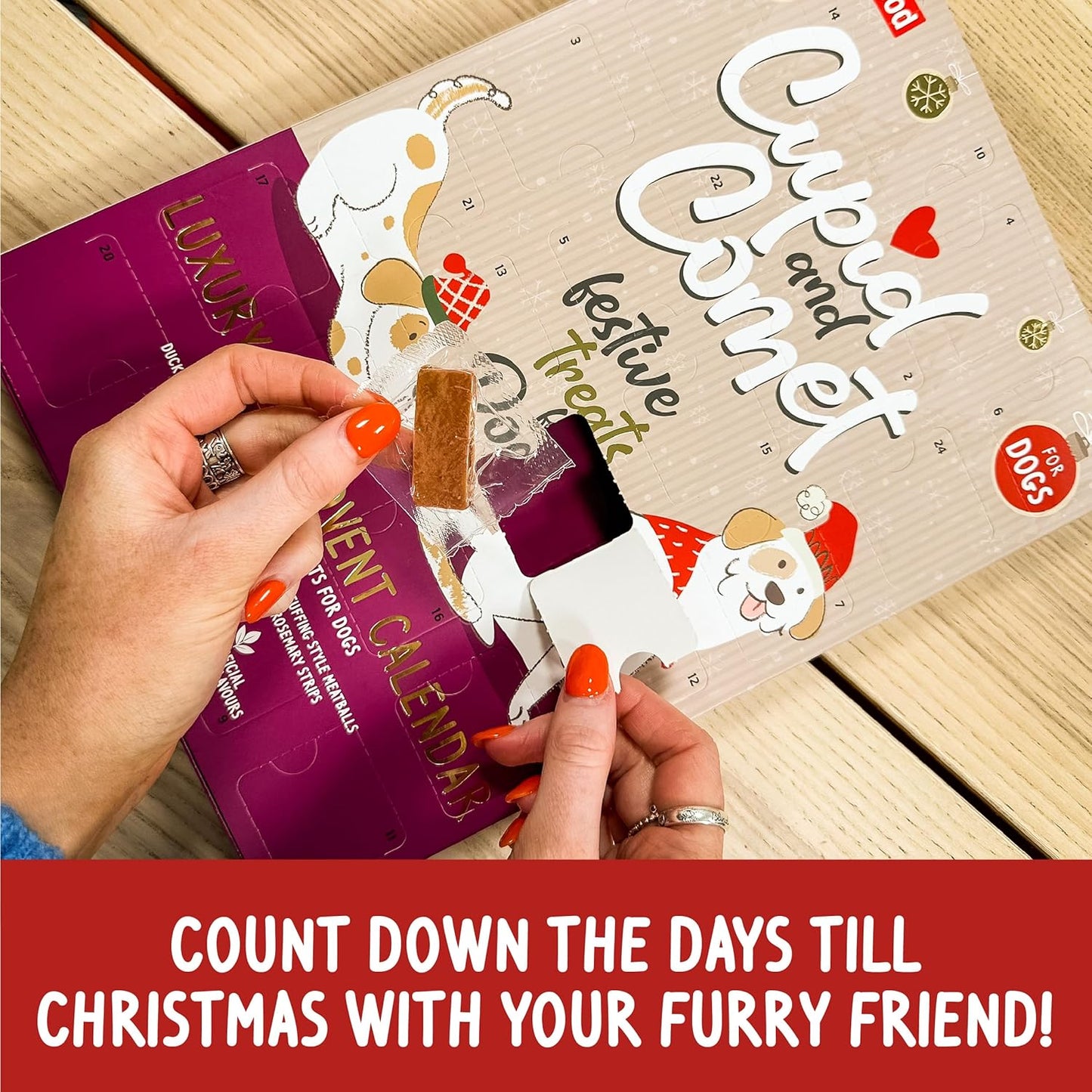 Cupid & Comet Luxury Dog Advent Calendar 100g