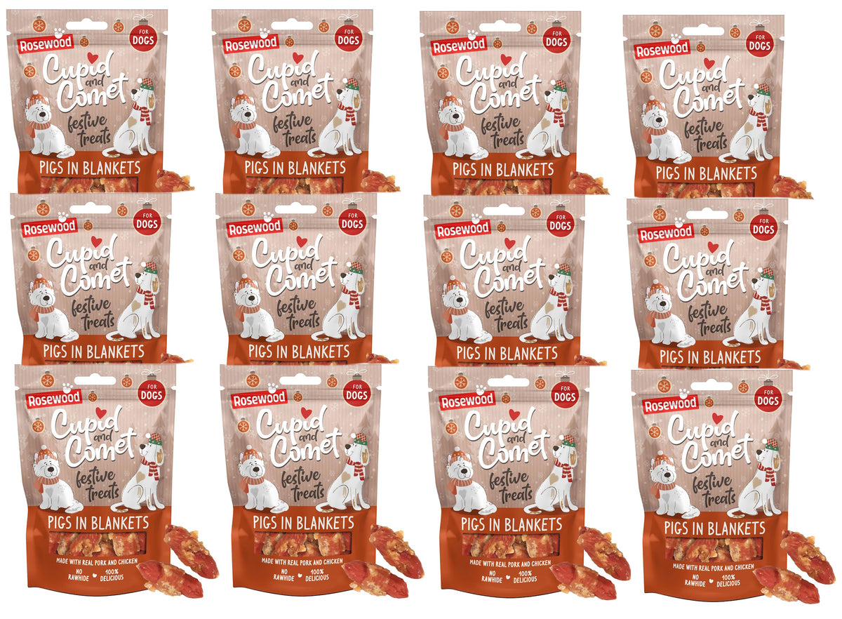 Rosewood Pigs In Blankets Dog Treat 100g