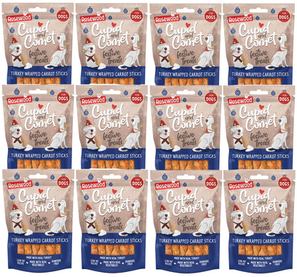 Rosewood Cupid & Comet Turkey Wrapped Carrot Sticks 100g