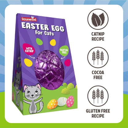Rosewood Cat Easter Egg With Catnip 45g