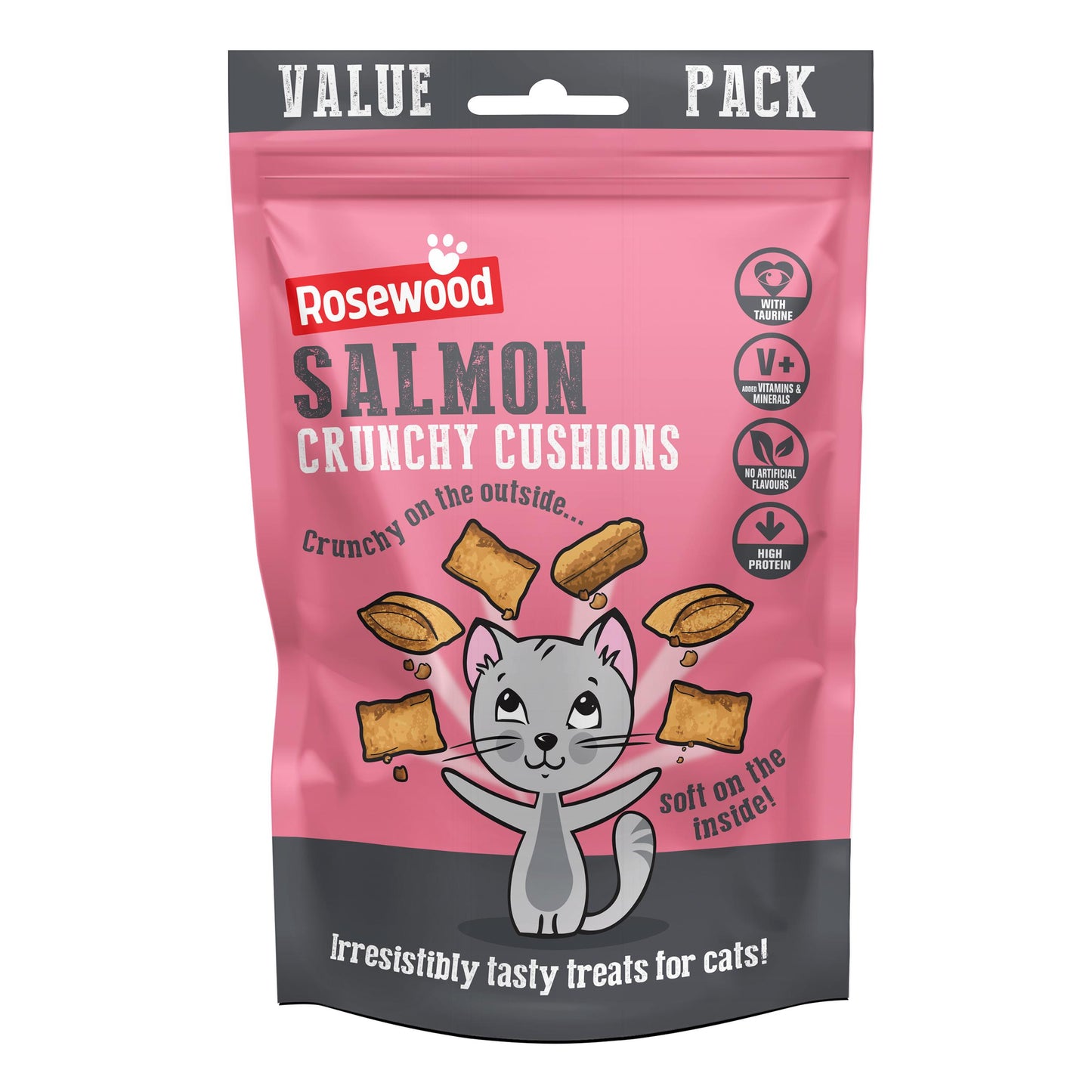Rosewood Crunchy Cushions Salmon Value Pack 200g