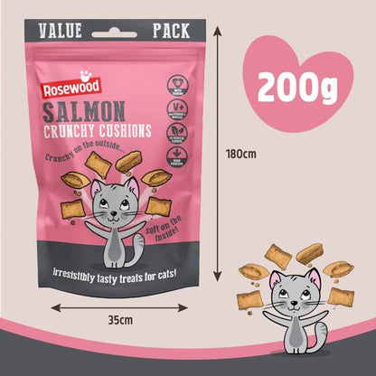 Rosewood Crunchy Cushions Salmon Value Pack 200g