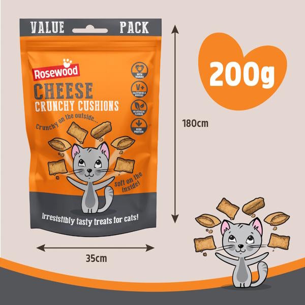 Rosewood Crunchy Cushions Tasty High Protein Cheese Value Pack 200g