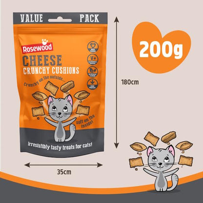 Rosewood Crunchy Cushions Tasty High Protein Cheese Value Pack 200g