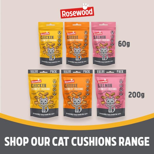 Rosewood Crunchy Cushions Tasty High Protein Cheese Value Pack 200g