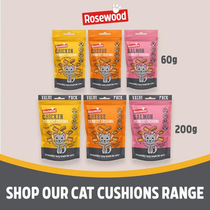 Rosewood Crunchy Cushions Tasty High Protein Cheese Value Pack 200g