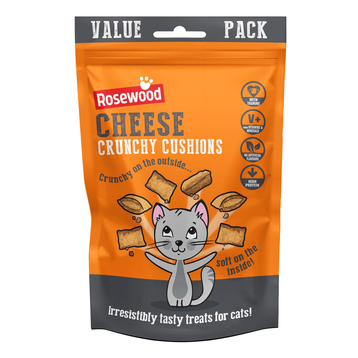 Rosewood Crunchy Cushions Tasty High Protein Cheese Value Pack 200g