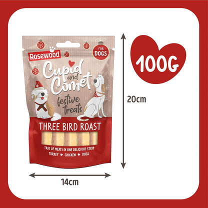 Rosewood Three Bird Roast Strips 100g