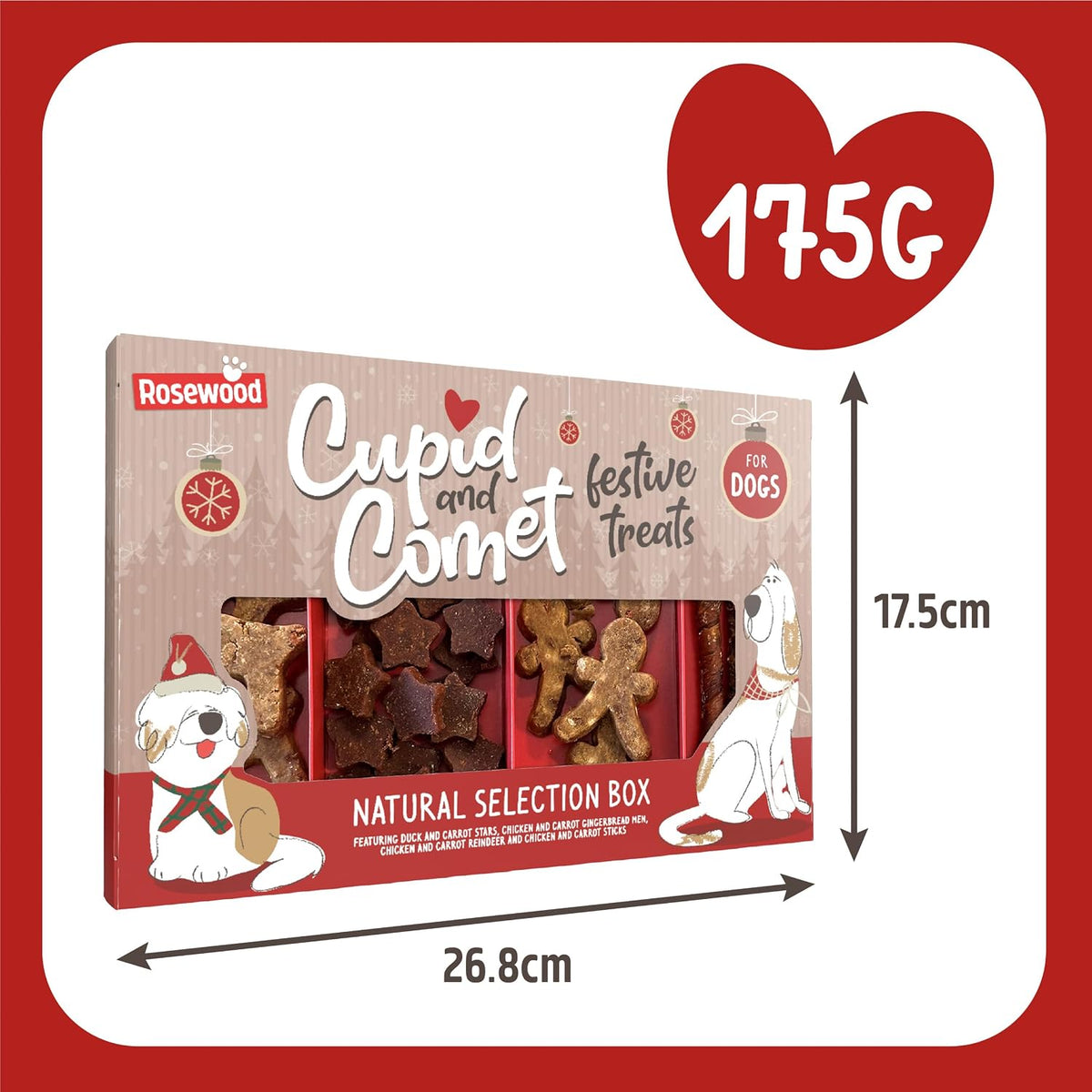 Cupid & Comet Natural Selection Box For Dogs 175g