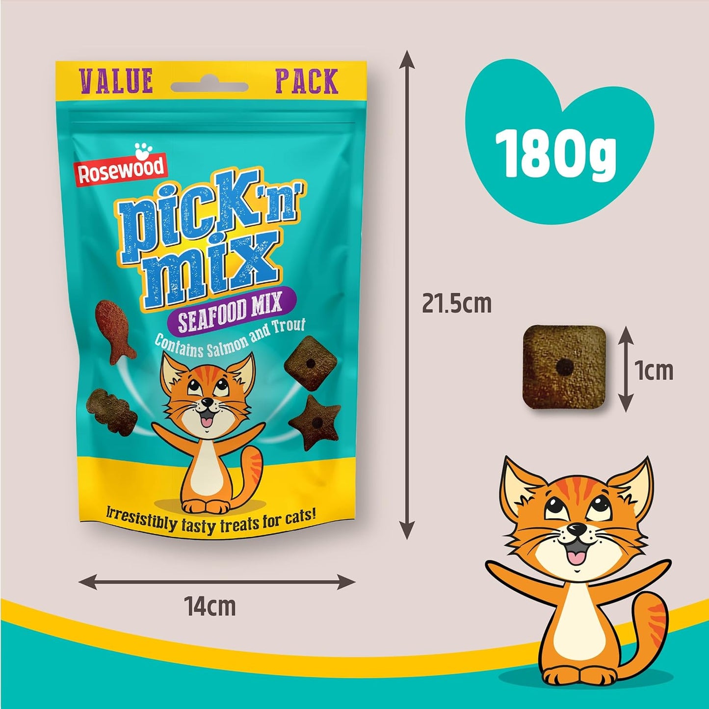Daily Eats Pick 'N' Mix Cat Treats Seafood 180g