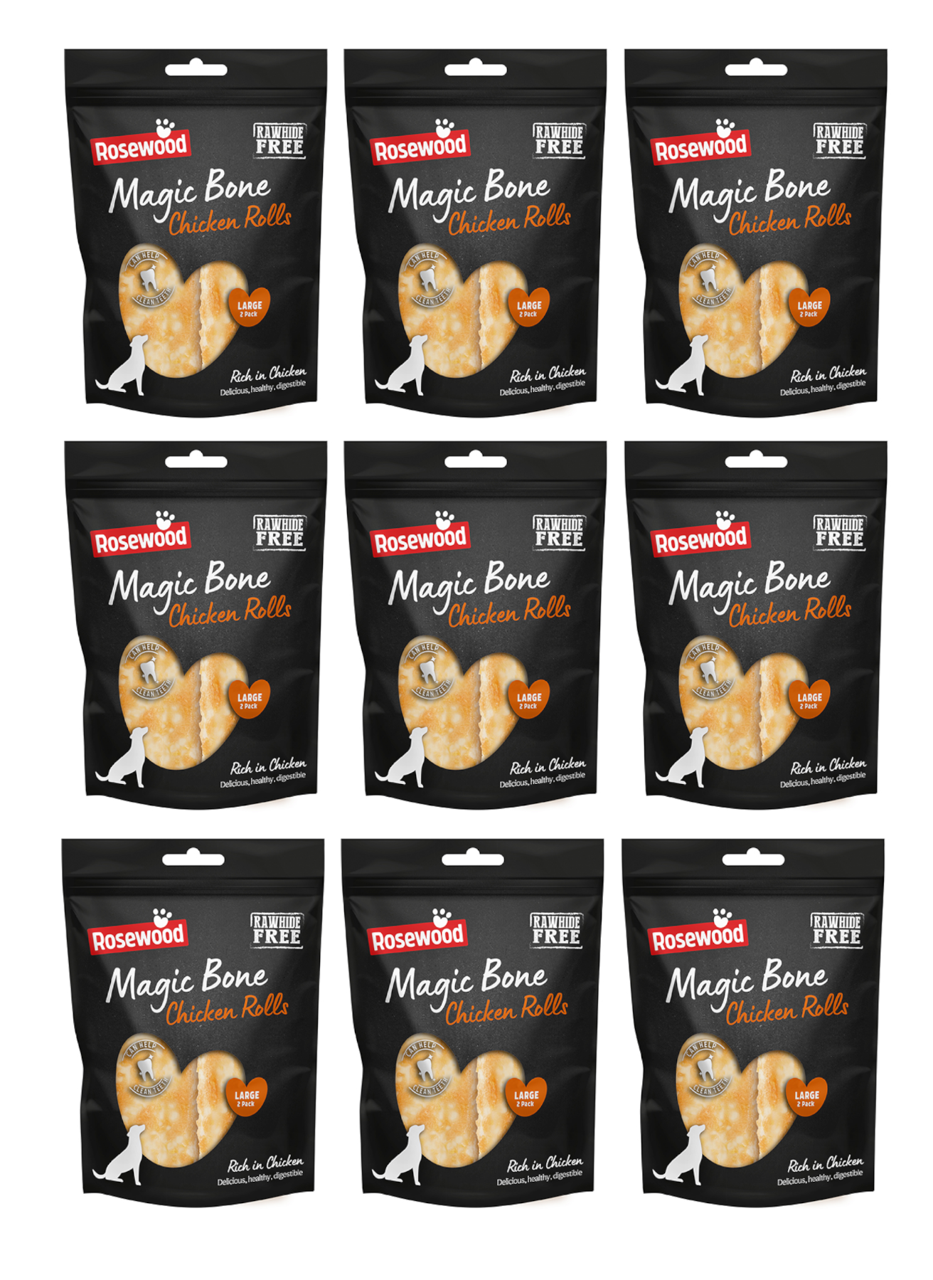 Rosewood Magic Bone Chicken Rolls Large 120g 2pcs