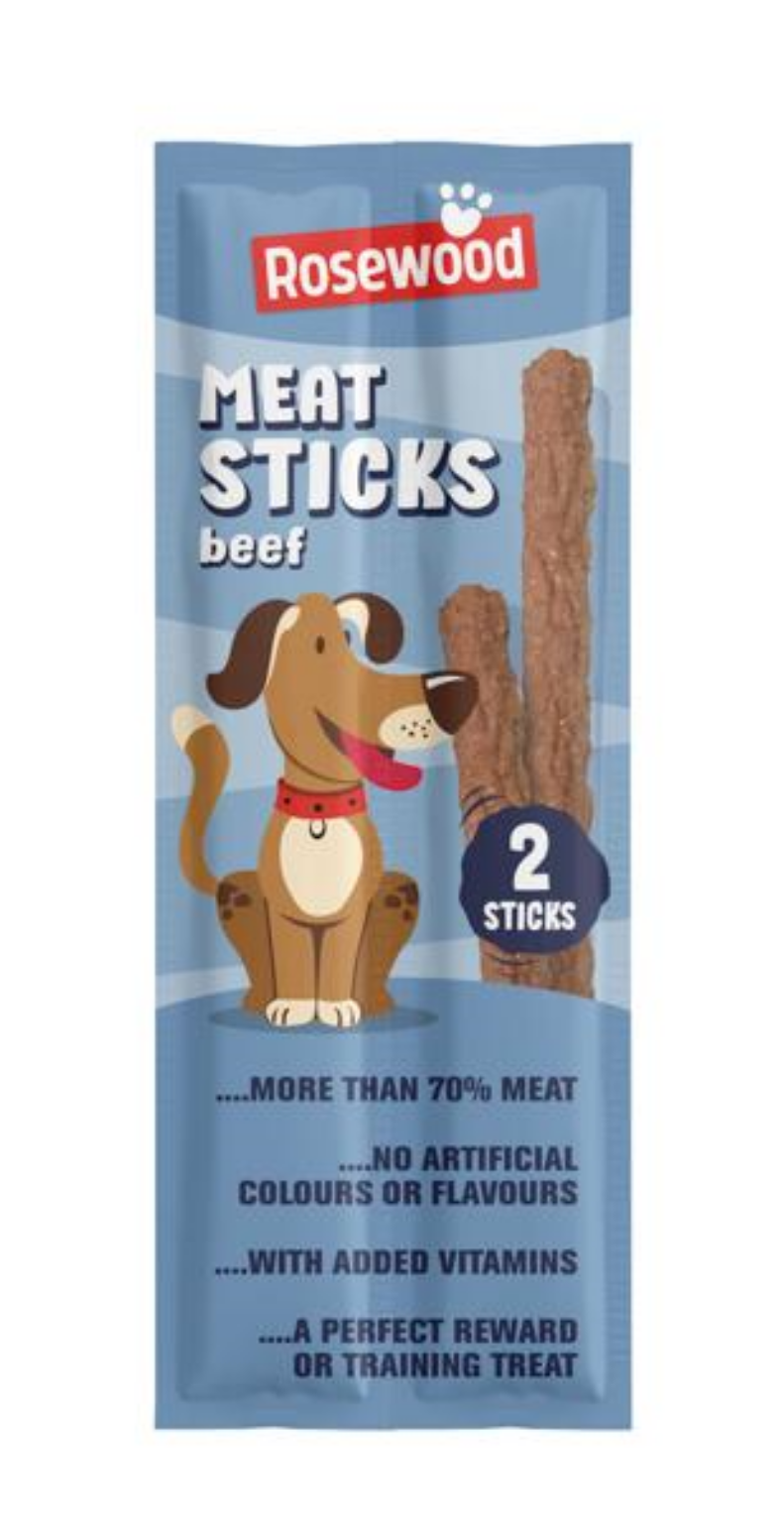 Meat Roses On Stick Rosewood Meat Sticks Beef 24g – Wundapets