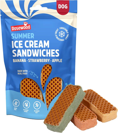 Rosewood Summer Ice Cream Sandwiches Dog Treats 3pck